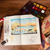 Mi Proyecto del curso: Cuaderno de viaje en acuarela Ein Projekt aus dem Bereich Traditionelle Illustration, Aquarellmalerei, Architektonische Illustration und Sketchbook von juan canon - 12.01.2022