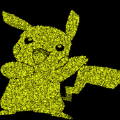 Coloured Pikachu. Motion Graphics, Multimedia, and JavaScript project by axel_j_solares - 01.12.2022