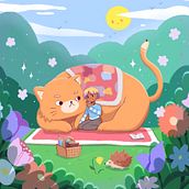 You are my comfort. Traditional illustration, and Character Design project by Yasmin Ali - 01.12.2022