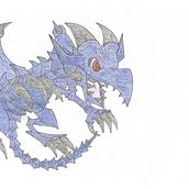 Red Eyes Toon Dragon Drawing. Projekt z dziedziny Trad, c, jna ilustracja, R, sunek ołówkiem,  R, sunek i Sketching użytkownika Scott Parks - 12.01.2022