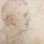 "Renaissance Emily" - My third attempt at the project in Classical Portrait Drawing: The Renaissance Man’s Method course. Fine Arts, Sketching, Drawing, Portrait Drawing, Realistic Drawing, and Artistic Drawing project by Linda Schneider - 12.23.2021