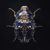 Jewel Insects. 3D, and Digital Illustration project by Vinogradova Sasha - 12.02.2018