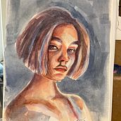 My project in Artistic Portrait with Watercolors course Ein Projekt aus dem Bereich Bildende Künste, Malerei, Aquarellmalerei und Porträtzeichnung von Carmen Zea - 13.01.2022