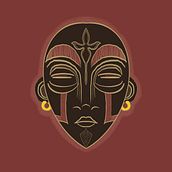 Afro mask. Un progetto di Illustrazione tradizionale di Riccardo Di Donato - 13.01.2022