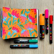 Mijn project van de cursus: Botanische patronen in je schetsboek: overwin de blanco pagina. Un proyecto de Ilustración tradicional, Pattern Design, Ilustración botánica y Sketchbook de Ellen Nij Bijvank - 13.01.2022