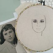 Mi Proyecto del curso: Creación de retratos bordados. Embroider, and Textile Design project by beatriz-alonso - 01.12.2022