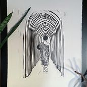 Walking Meditation Ein Projekt aus dem Bereich Traditionelle Illustration und Prägung von Anne Dubsky - 23.11.2021