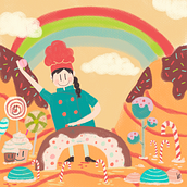 Mon projet du cours pâtisserie . Traditional illustration, Character Design, Character Animation, 2D Animation, Digital Illustration, Digital Drawing, and Animated Illustration project by virginiegraux - 01.13.2022