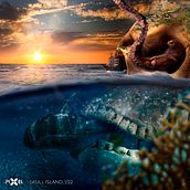 Skull island. Un proyecto de Retoque fotográfico, Composición fotográfica, Fotomontaje, Matte Painting y Diseño gráfico de Eridu Alcala Amado - 12.01.2022