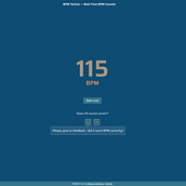 BPM Techno - Free Online Real-Time BPM Counter for DJ . % Maxim Salnikov tarafından hazırlanan Web Geliştirme projesi - 01.14.2022