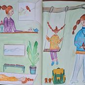 Mi Proyecto del curso: Creación de personajes a partir de dibujos de observación. Traditional illustration, Character Design, Drawing, and Sketchbook project by Claudie Cousin - 01.14.2022
