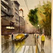Il mio progetto del corso: Paesaggi urbani ad acquerello. Un progetto di Belle arti, Pittura ad acquerello e Illustrazione architettonica di Valentina Torboli Rapetti - 14.01.2022