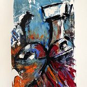 Monotype . Fine Arts, Screen Printing, Creativit, and Concept Art project by Anja Maes - 01.14.2022