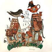 My project in Illustrated Stories: From Idea to Paper course Ein Projekt aus dem Bereich Traditionelle Illustration, Bildende Künste, Malerei, Bleistiftzeichnung, Zeichnung, Aquarellmalerei, Kinderillustration und Erzählung von ana_merzlaya - 14.01.2022