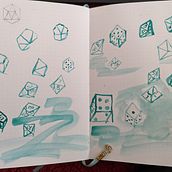 In Which Our Hero Learns that Poetry Can Become Paint, Can Become Longing Ein Projekt aus dem Bereich Traditionelle Illustration, Skizzenentwurf, Kreativität, Zeichnung, Aquarellmalerei und Sketchbook von Katherin Journeay - 07.03.2022