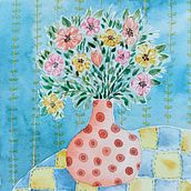 FLORES EN  EL HOGAR. Mi Proyecto del curso: Creación de paletas de color con acuarela. Traditional illustration, Fine Arts, Painting, Watercolor Painting, and Color Theor project by Isabel Uribe Moya - 01.14.2022