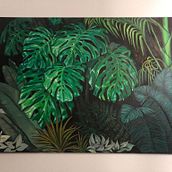 Jungle. Oil Painting, and Traditional illustration project by Kaśka Gorczyca - 09.13.2021