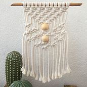 Meu projeto do curso: Macramê: nós básicos e complexos. Accessor, Design, Interior Design, Decoration, Fiber Arts, Macramé, and Textile Design project by inovam.cursos - 01.15.2022