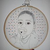 Meu projeto do curso: Criação de retratos bordados. Un proyecto de Bordado y Diseño textil de Catarina Luz - 01.12.2020
