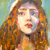 Mein Kursprojekt: Moderne Porträtmalerei mit Ölfarben. Ilustração tradicional, Artes plásticas, Pintura, e Pintura a óleo projeto de Birgit Aumueller - 15.01.2022