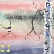 Mein Kursprojekt: Atmosphärische Landschaften in Aquarell. Fine Arts, Painting, and Watercolor Painting project by Moni - 01.15.2022