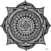 My project in The Art of Mandala Drawing: Create Geometric Patterns course. Drawing & Ink Illustration project by createdbyhand_alg - 01.15.2022