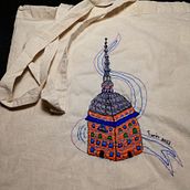 Progetto ricamo Mole Antonelliana. Projekt z dziedziny Projektowanie mod,  Haft,  Sz, cie, DIY, Upc, cling, Wzornictwo tekst i liów użytkownika Elisa Uliana - 15.01.2022