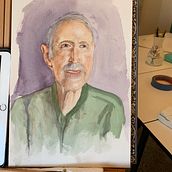 My project in Watercolor Portraits: Capture a Model's Personality course. Fine Arts, Painting, Watercolor Painting, and Portrait Drawing project by barbara_parsley - 01.11.2022