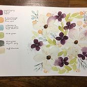 Excersize Exploring the color palette. Watercolor Painting project by Alexandra Den Heijer - 01.16.2022