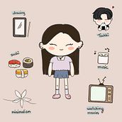 Me and my favorite things. Traditional illustration, and 3D project by irisugiura - 01.16.2022