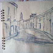 Il mio progetto del corso: Disegno architettonico con acquerello e inchiostro. Sketching, Drawing, Watercolor Painting, Architectural Illustration, Sketchbook & Ink Illustration project by canonicorip51 - 01.16.2022