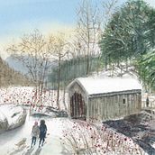 My project in Atmospheric Landscapes in Watercolor  course. Fine Arts, Painting, and Watercolor Painting project by adlermark - 01.16.2022