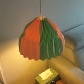 My very first lampshade!. Arts, Crafts, Furniture Design, Making, Lighting Design, Paper Craft, Decoration, and DIY project by titia_1 - 01.16.2022