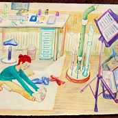 Mein Kursprojekt: Das Skizzenbuch als Erkundungsreise: Finde deinen Zeichenstil. Traditional illustration, Sketching, Creativit, Drawing, Watercolor Painting, Sketchbook, and Gouache Painting project by Regina Jungk - 01.16.2022