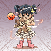 Angry Gaby. Un proyecto de Ilustración tradicional, Diseño de personajes, Cómic, Cop, writing y Dibujo de Diego Daza Salinas - 16.01.2022