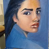 Il mio progetto del corso: Ritratti espressivi a olio: impara a dipingere "alla prima". Un progetto di Belle arti, Pittura e Pittura ad olio di Helenia Tedesco - 22.01.2022