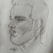 Meu projeto do curso: Caderno de retratos: explore o rosto humano. Un proyecto de Bocetado, Dibujo, Dibujo de Retrato, Dibujo artístico y Sketchbook de Estela Vitória Costa da Silva - 16.01.2022