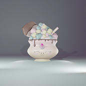 Let me introduce ChocoCorn! - Creation of a Kawaii Character in 3D with Blender. Un progetto di Illustrazione tradizionale, Character design, Illustrazione digitale e Modellazione 3D di rikarika - 16.01.2022