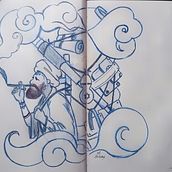Mi Proyecto del curso: Cuaderno de artista para proyectos de ilustración. Traditional illustration, Creativit, Drawing, and Sketchbook project by sandovalkevin480 - 01.16.2022