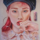 Mi Proyecto del curso: Ilustración con pastel y lápices de colores . Ilustrație tradițională, Arte plastice, Desen în creion, Desen, Desen de portret, Desen realist și Desen artistic de Daniela Ramirez - 01.17.2022