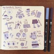 Illustrated Life Journal by Laura Milazzo. Fine Arts, Sketching, Creativit, Drawing, and Sketchbook project by laura.milazzo - 01.17.2022