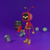 Meu projeto do curso: Introdução ao design 3D e modelagem com Blender. Motion Graphics, Character Design, Product Design, and 3D Modeling project by Thiago Queiroz - 05.17.2022
