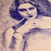 Vivre de mes dessins et pour cela travailler mon story telling. Projekt z dziedziny R, sunek realist, czn,  R, sunek, Portret, R i sowanie kredkami użytkownika Johanne berdah benistant - 07.01.2022