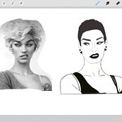 My project in Female Cartoon Character Design with Procreate course. Un progetto di Illustrazione tradizionale, Illustrazione digitale e Disegno digitale di cinniss187 - 17.01.2022