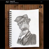 Mi Proyecto del curso: Retrato en caricatura con grafito. Traditional illustration, Drawing, and Portrait Drawing project by siago02 - 01.16.2022