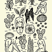 Plant babes/ Something from my portfolio. Projekt z dziedziny Trad, c i jna ilustracja użytkownika camihex - 18.01.2022