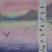 My project in Atmospheric Landscapes in Watercolor  course. Fine Arts, Painting, and Watercolor Painting project by cristina_mucea - 01.18.2022