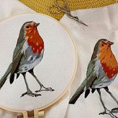 Mi Proyecto del curso: Pintar con hilo: técnicas de ilustración textil. Bordado projeto de JM S - 18.01.2022