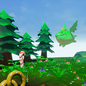 Gus' Foodventure. Een project van Traditionele illustratie, 3D,  Art direction, Game design,  Concept art, Digitale tekening y  3D-modellering van juicyindaskull - 18.01.2022