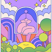 Enjoy the view. Un projet de Illustration traditionnelle de Hello Vonnie - 18.01.2022